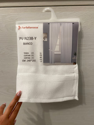 Tenda Semi-oscurante effetto lino LEROY con passanti posteriori
