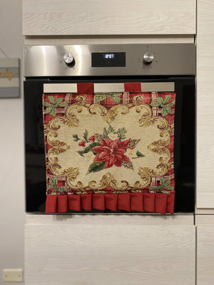 Copriforno natalizio in gobelin fantasia STELLE#3