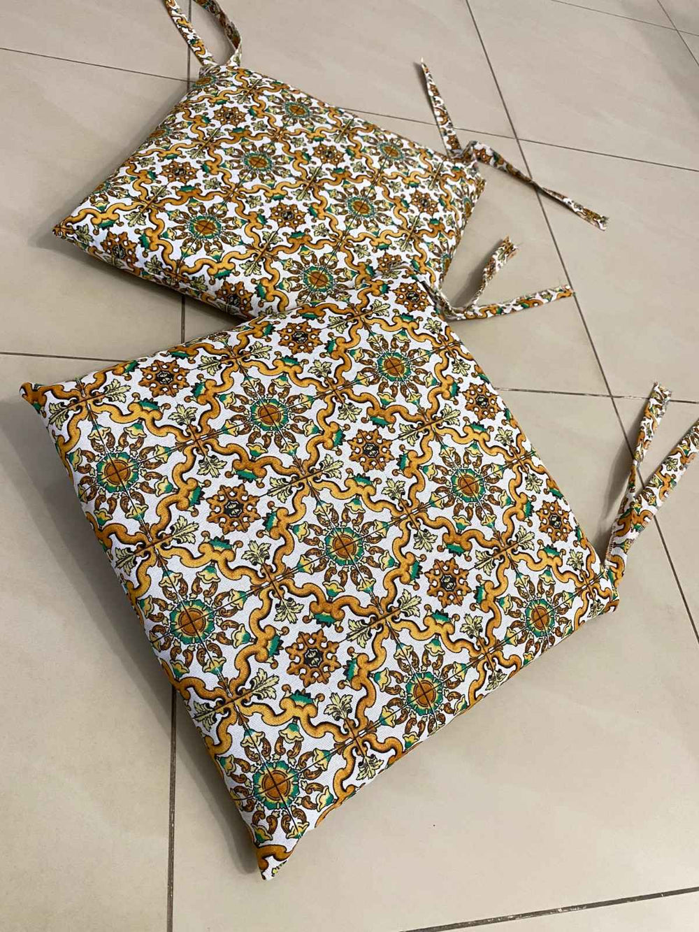 Set 6 cuscini sedia fantasia CERAMICA - verde