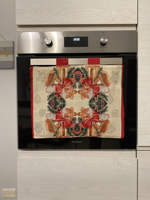 Copriforno natalizio in gobelin fantasia CAMPANE