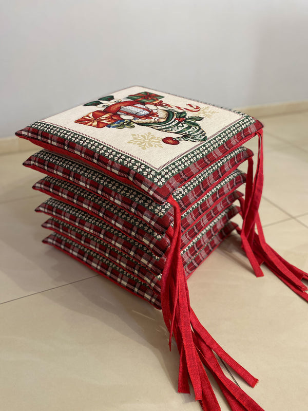 Set 6 cuscini sedia GIFT in gobelin