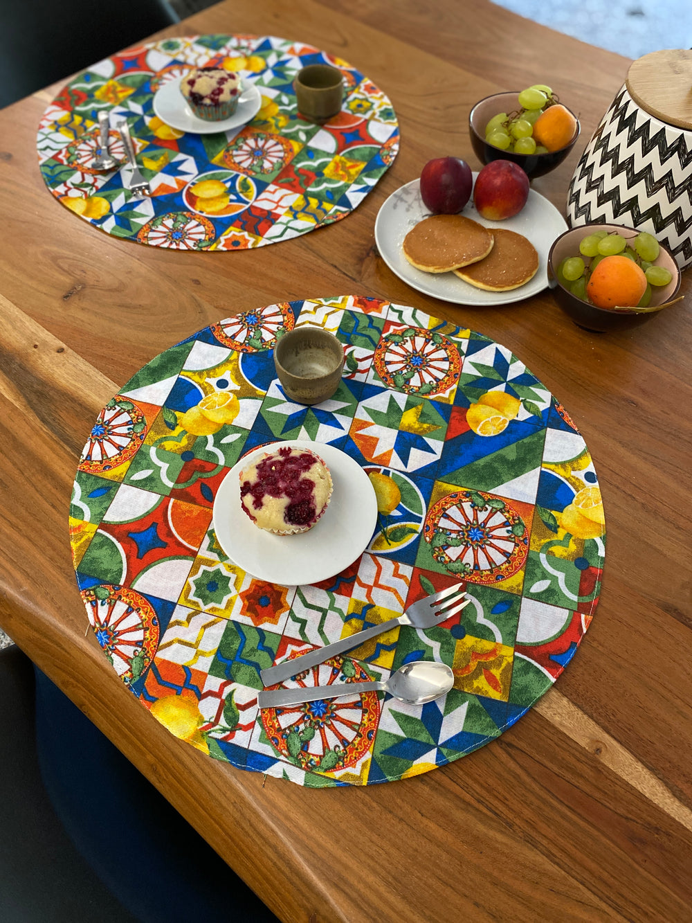 Set 2 tovaglietta colazione fantasia PALERMO