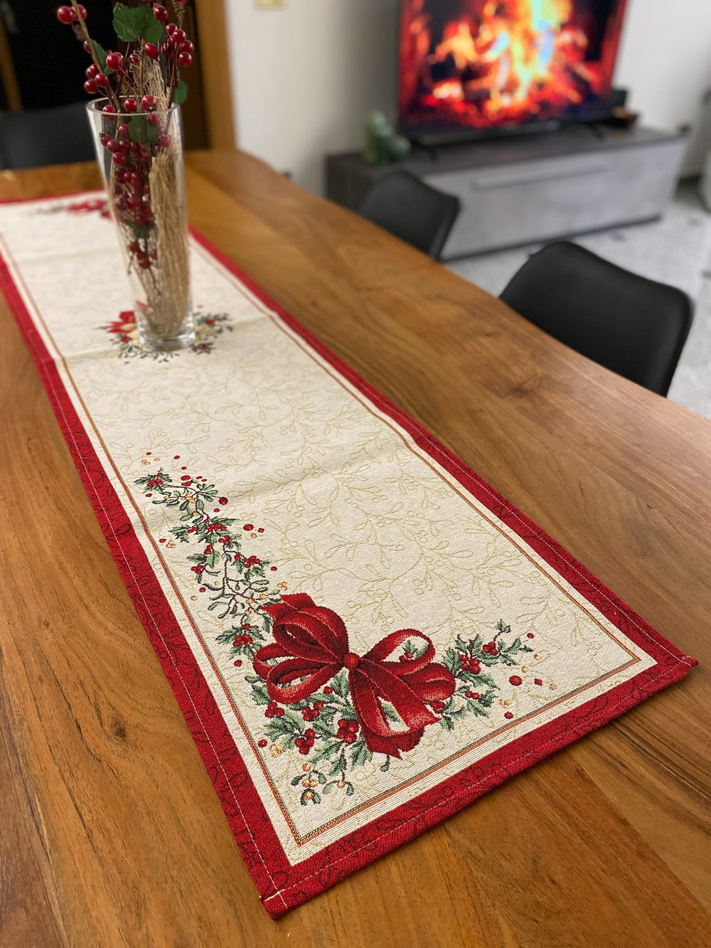 Runner in gobelin fantasia CHRISTMAS