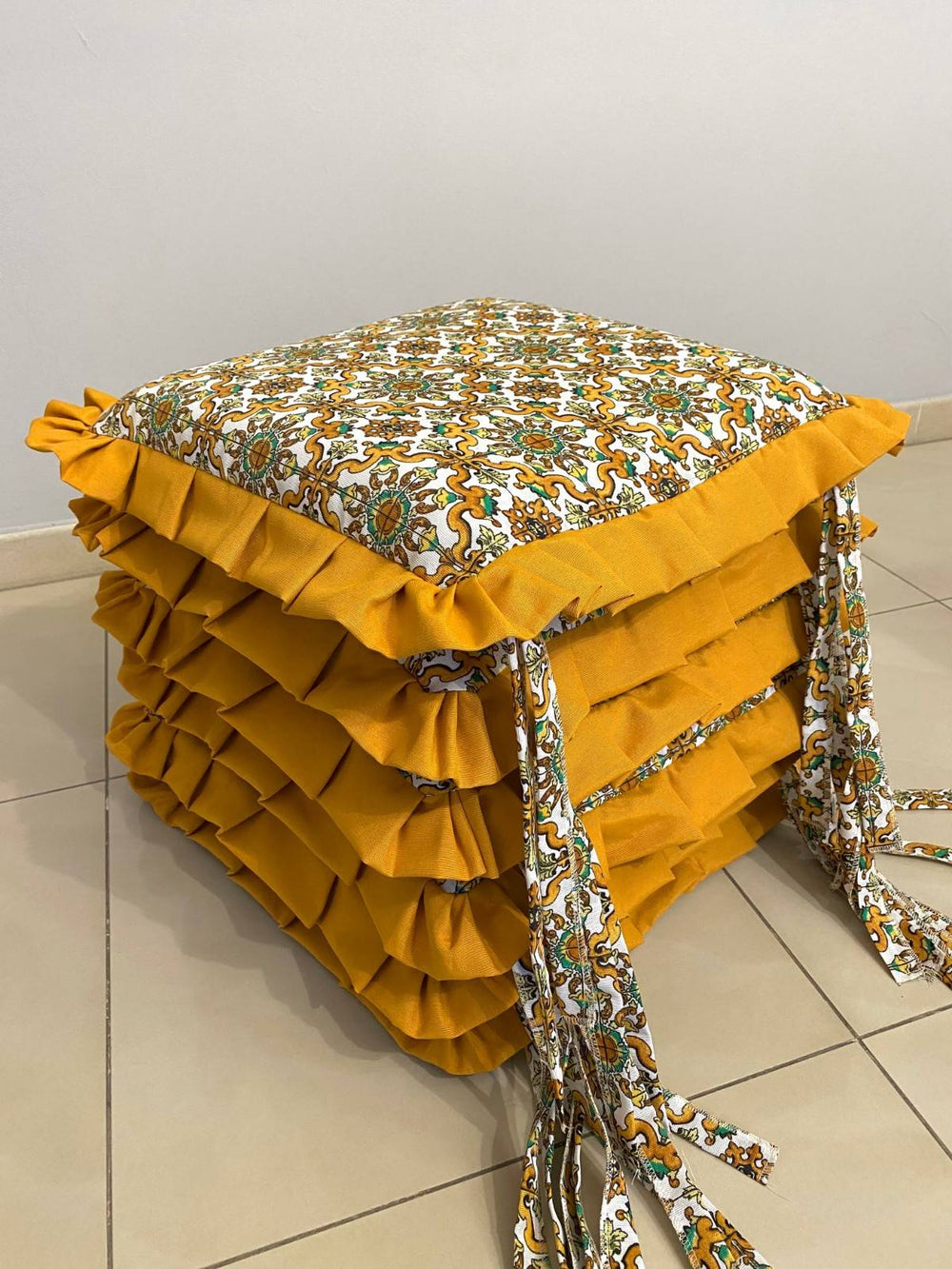 Set 6 cuscini sedia fantasia CERAMICA - verde