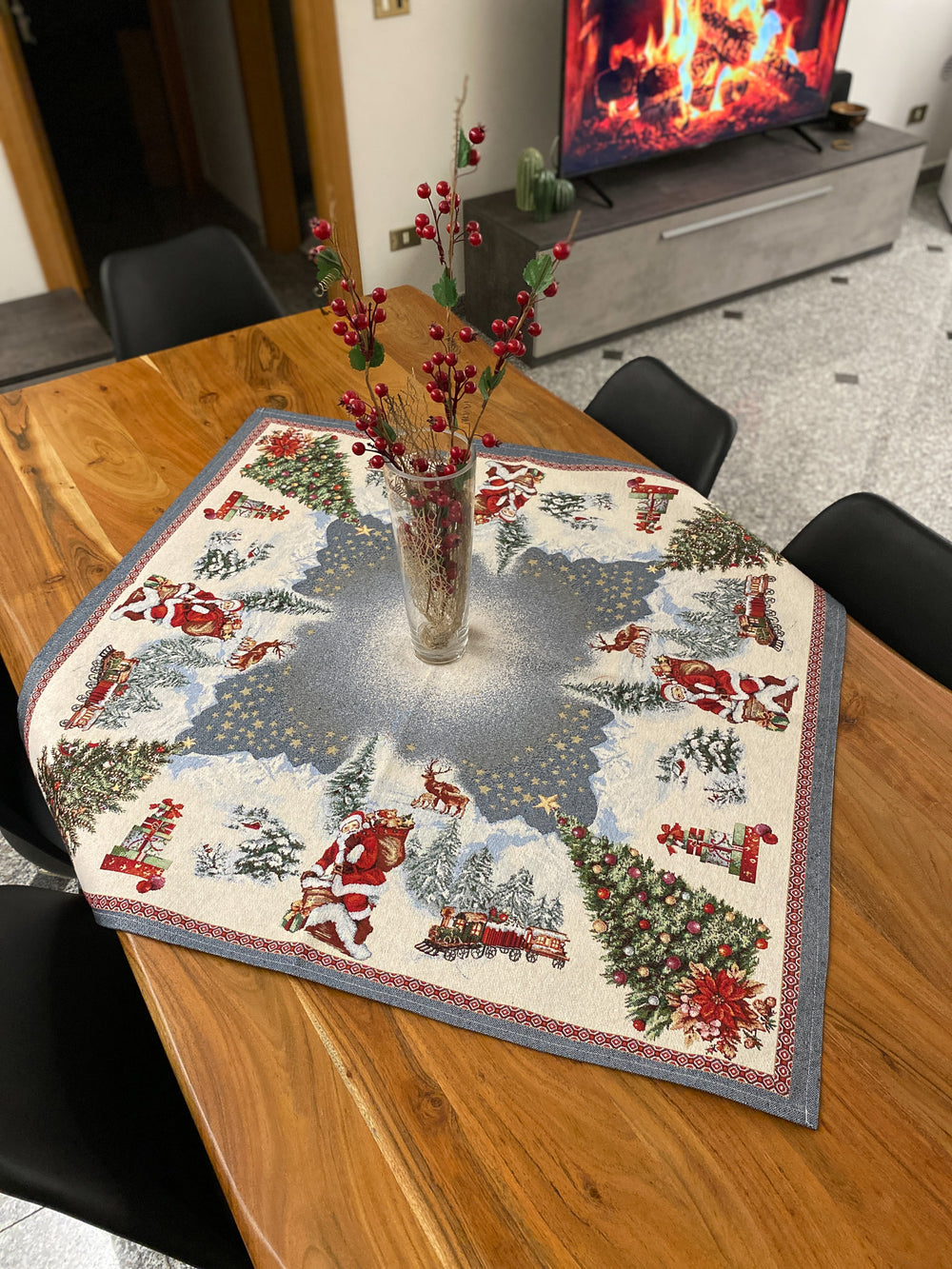 Centro tavola in gobelin fantasia LAPPONIA