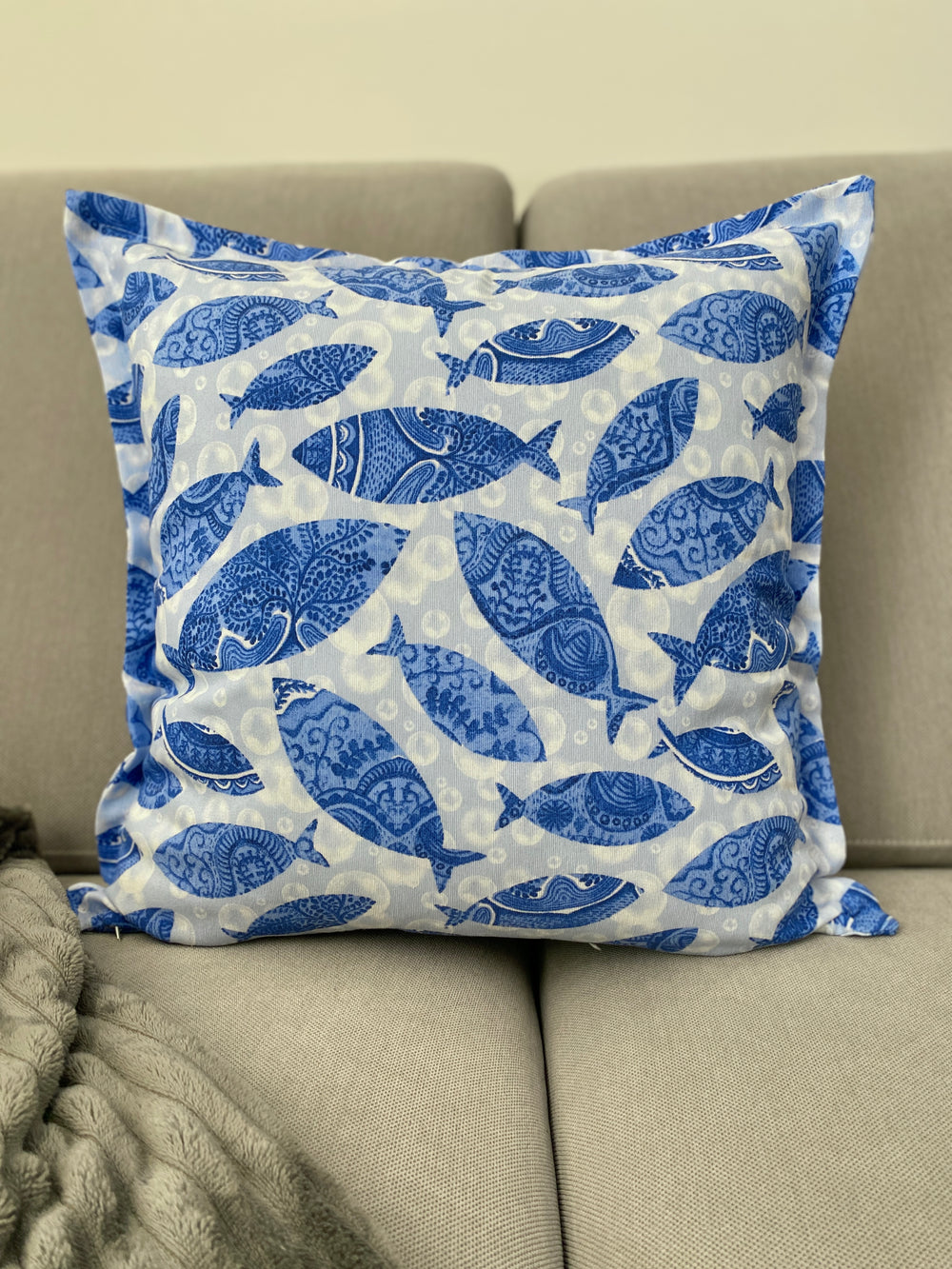 Cuscino arredo fantasia BLU MARE