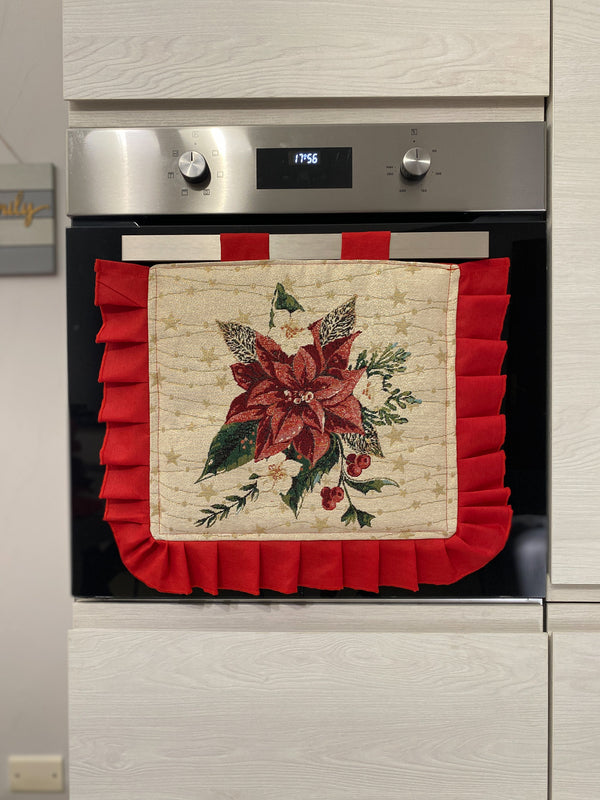 Copriforno natalizio in gobelin fantasia STELLE#2