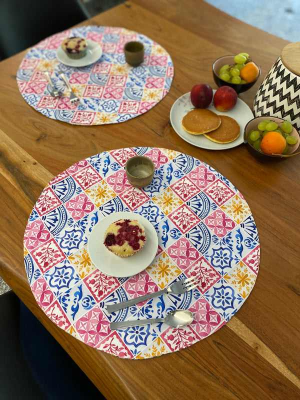 Set 2 tovaglietta colazione fantasia MAIOLICA POP