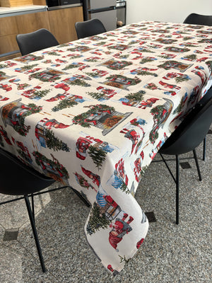 Tovaglia natalizia in cotone fantasia GNOMO