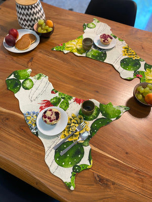 Set 2 tovaglietta colazione fantasia CACTUS