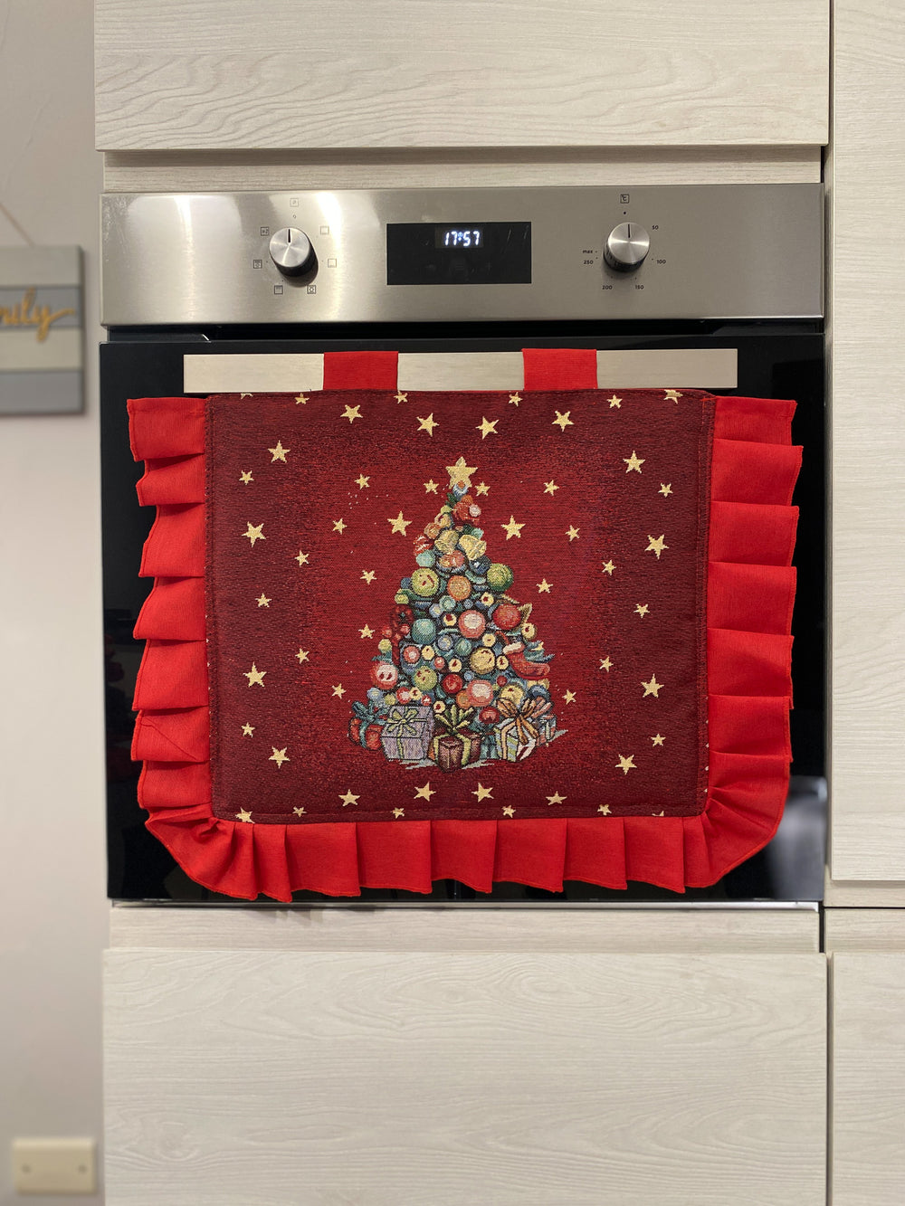 Copriforno natalizio in gobelin fantasia ALBERO DI NATALE#2