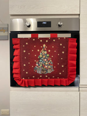 Copriforno natalizio in gobelin fantasia ALBERO DI NATALE#2