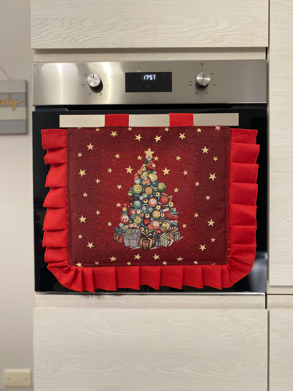 Copriforno natalizio in gobelin fantasia ALBERO DI NATALE#2