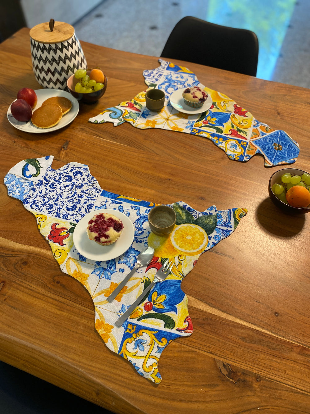 Set 2 tovaglietta colazione fantasia AMALFI