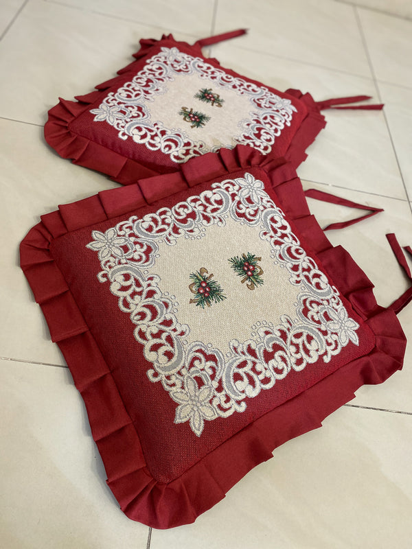 Set 6 cuscini sedia DAMASCATO in gobelin