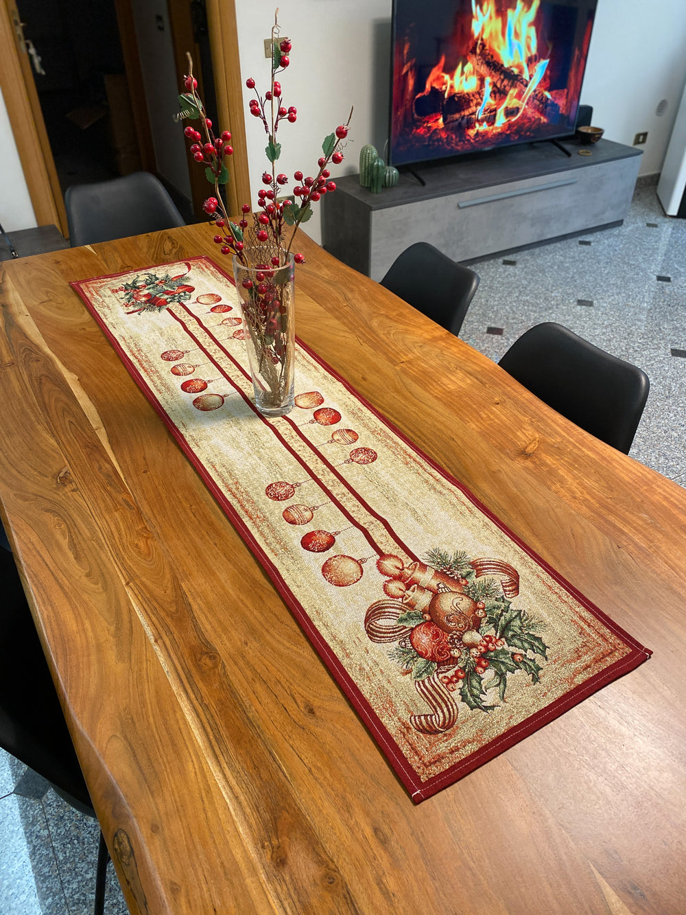 Centro tavola in gobelin fantasia POLVERE DI STELLE