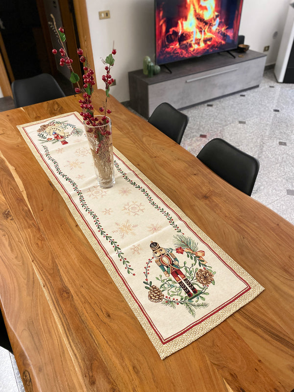 Centro tavola in gobelin fantasia SOLDATINO