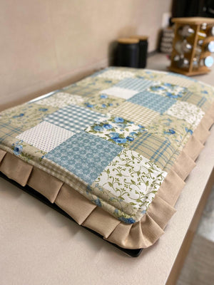 Coprifuochi fantasia PATCHWORK  - azzurro