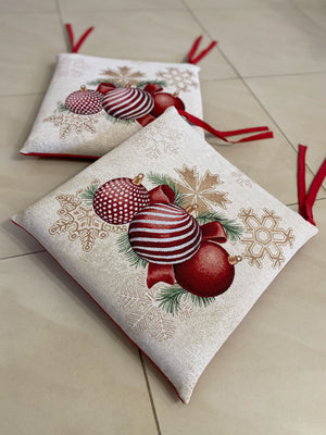Set 6 cuscini sedia CHRISTMAS#3 in gobelin