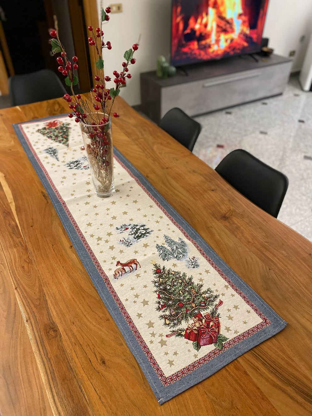 Centro tavola in gobelin fantasia LAPPONIA