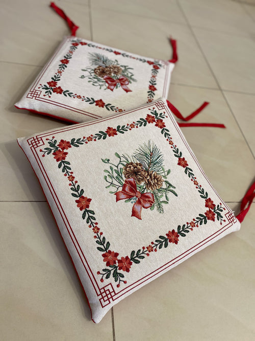 Set 6 cuscini sedia fantasia GHIRLANDA#2 in gobelin