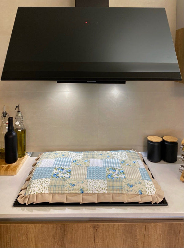 Coprifuochi fantasia PATCHWORK  - azzurro