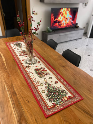 Runner in gobelin fantasia ALBERO DI NATALE#2