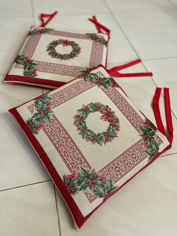 Set 6 cuscini sedia GHIRLANDA in gobelin