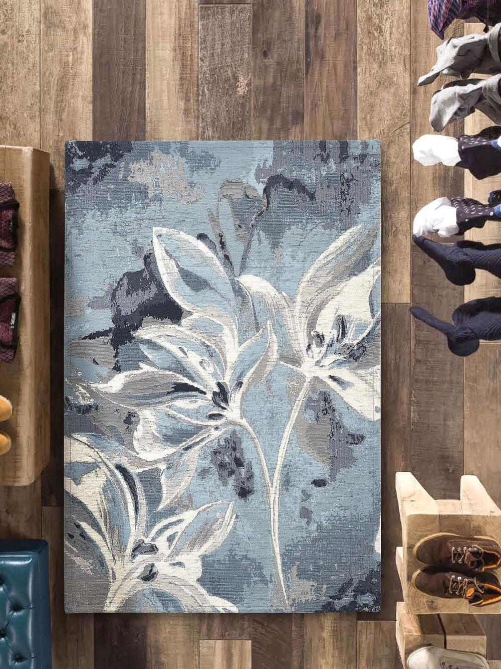 Tappeto VANILLA azzurro