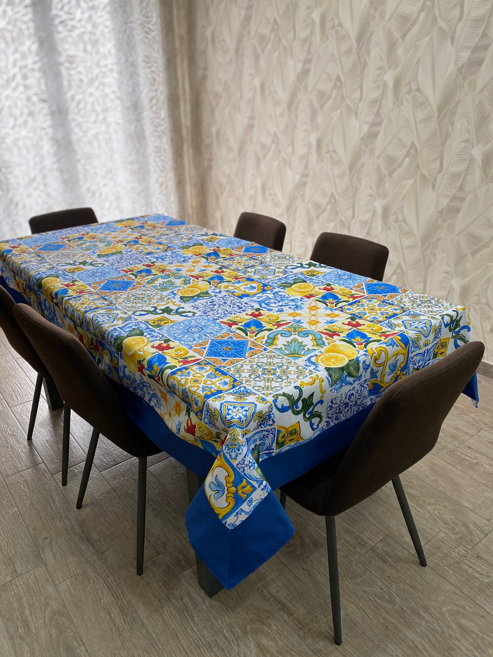Tovaglia PRESTIGE fantasia  AMALFI - blu