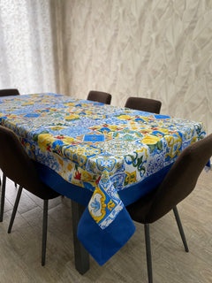 Tovaglia PRESTIGE fantasia  AMALFI - blu