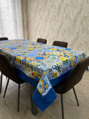 Tovaglia PRESTIGE fantasia  AMALFI - blu