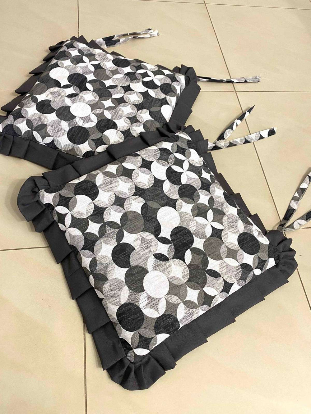 Set 6 cuscini fantasia siena nero