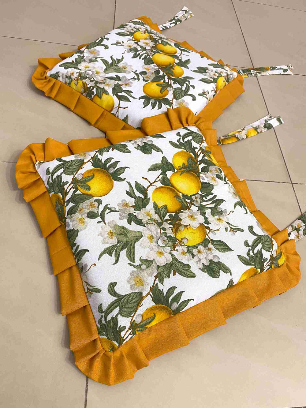 Set 6 cuscini fantasia limoni