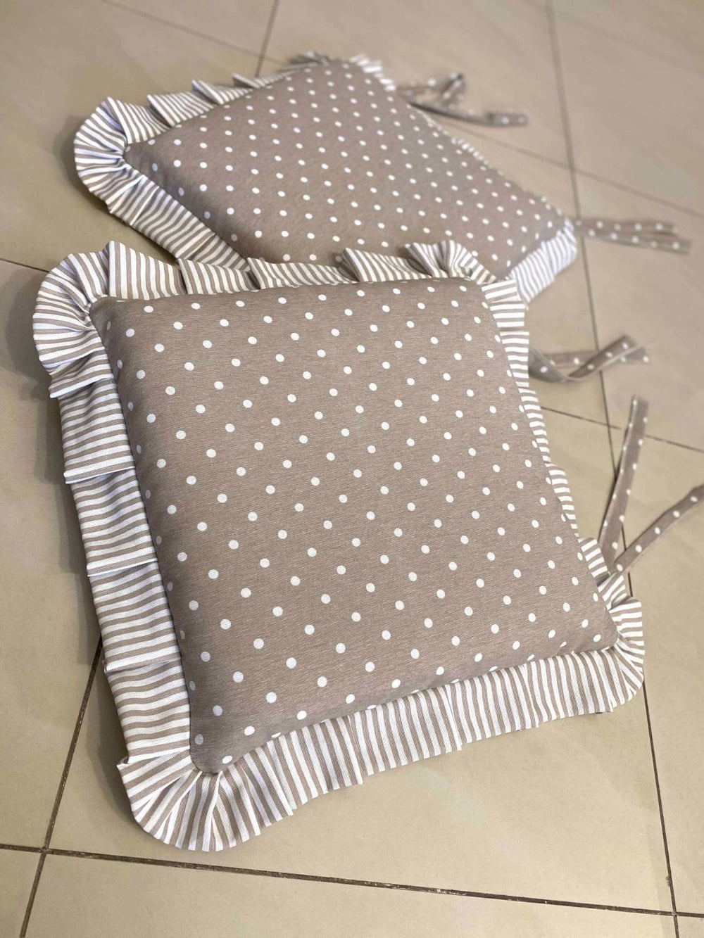Set 6 cuscini fantasia pois & righe