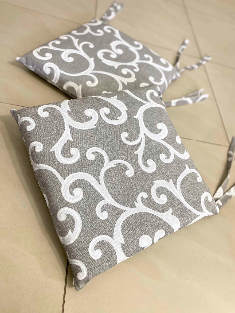Set 6 cuscini fantasia venezia grigio