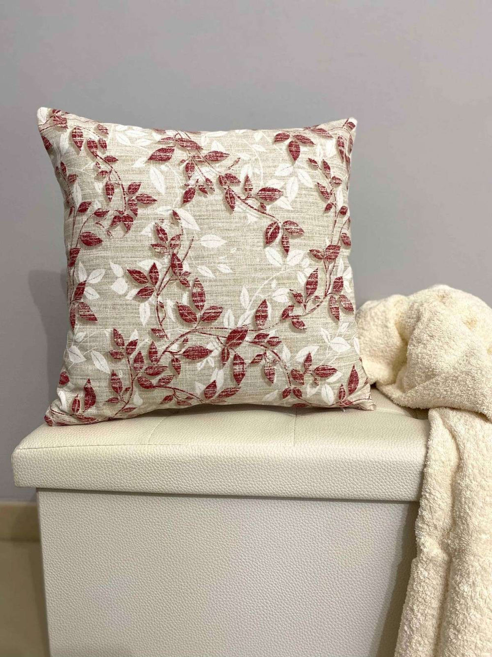 Cuscino arredo fantasia trieste rosso