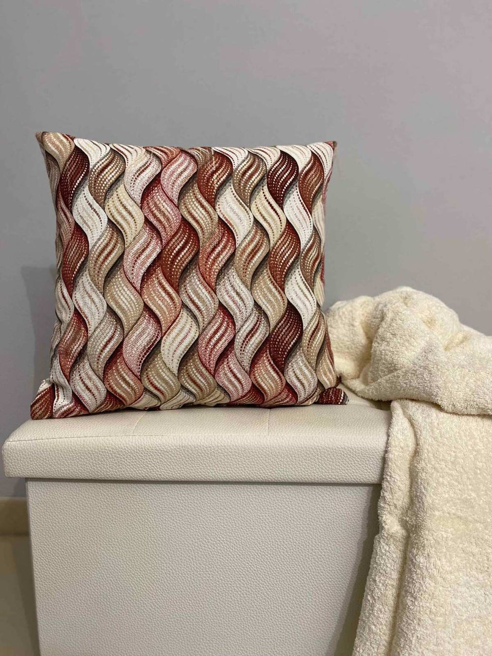 Cuscino arredo fantasia verona rosso