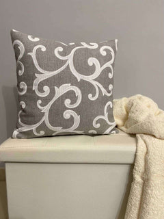 Cuscino arredo fantasia venezia grigio