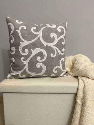 Cuscino arredo fantasia venezia grigio