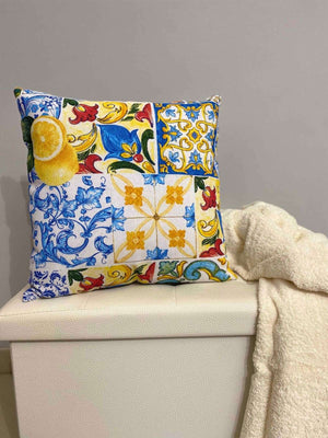 Cuscino arredo fantasia AMALFI - blu