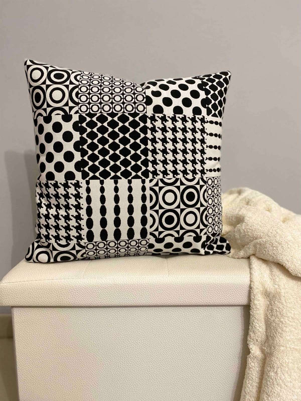 Cuscino arredo fantasia gobelin b&w 40x40cm