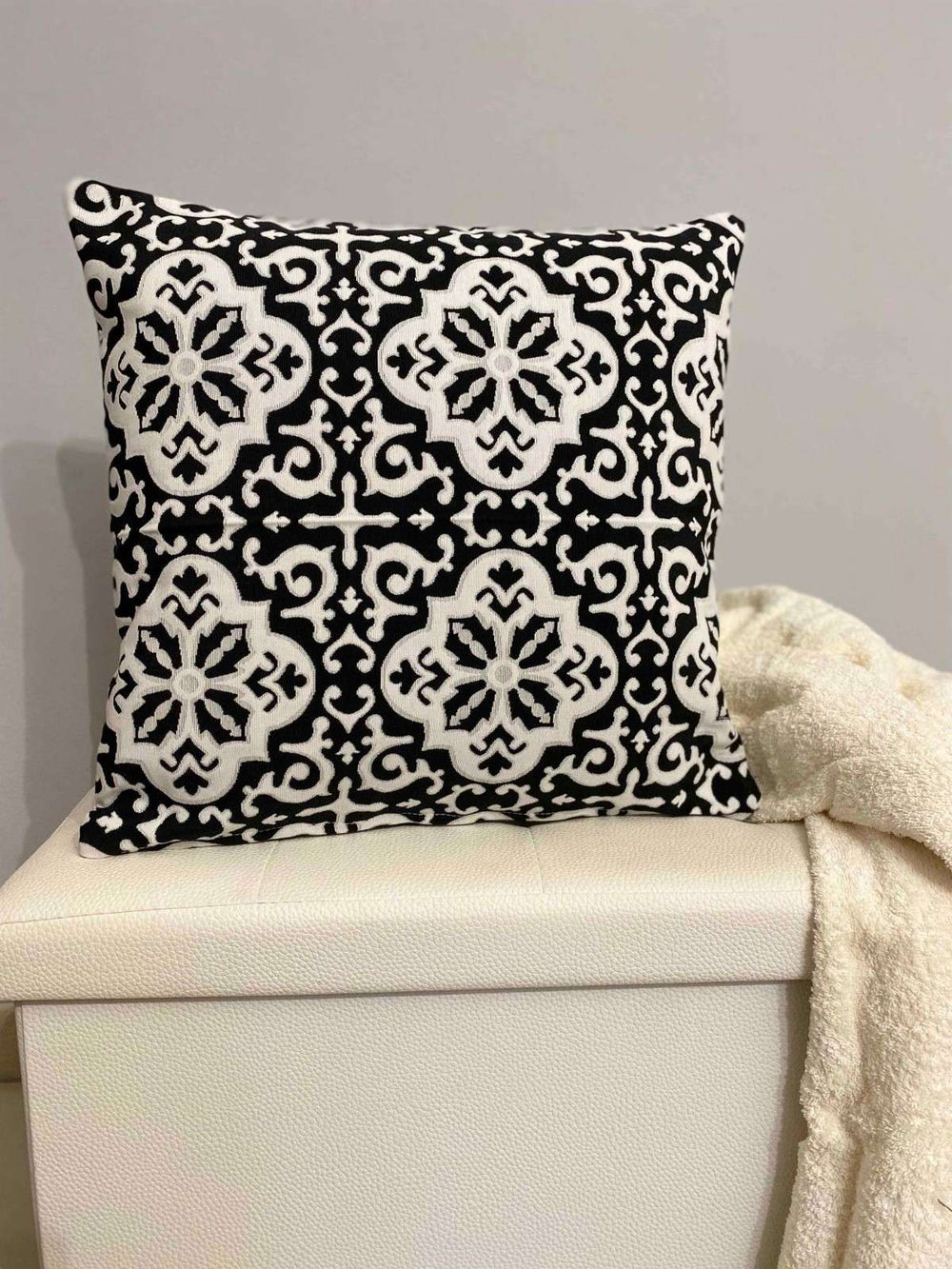 Cuscino arredo fantasia gobelin b&w 40x40cm