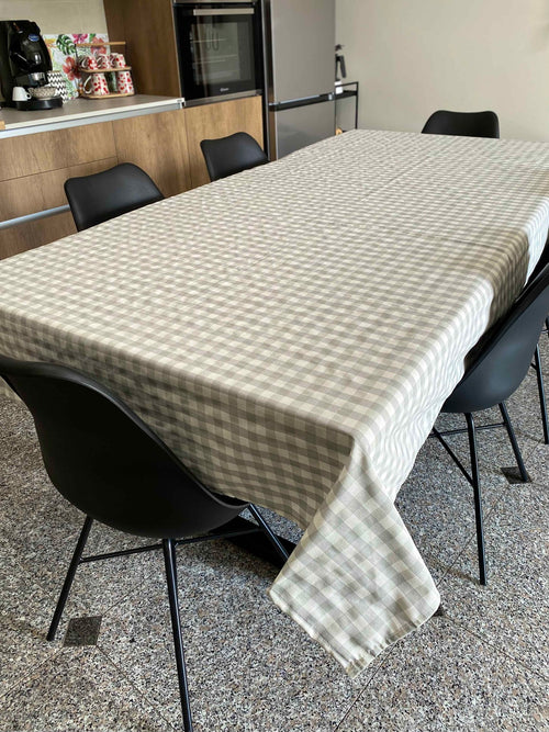 Tovaglia da tavola fantasia quadrettato grigio
