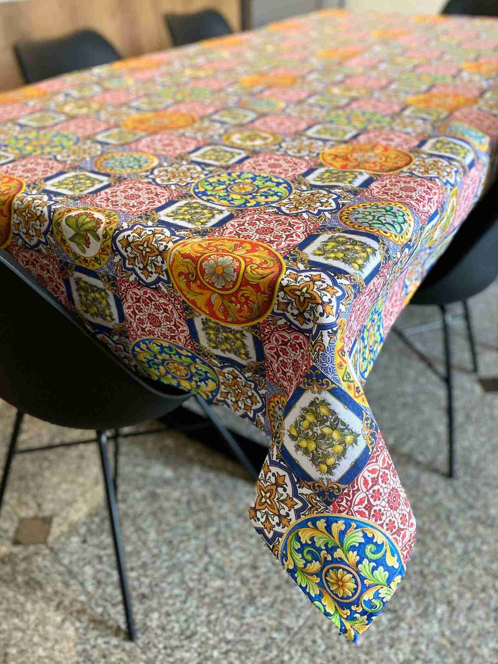 Tovaglia da tavola fantasia caltagirone
