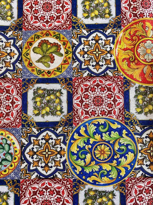 Tovaglia da tavola fantasia caltagirone
