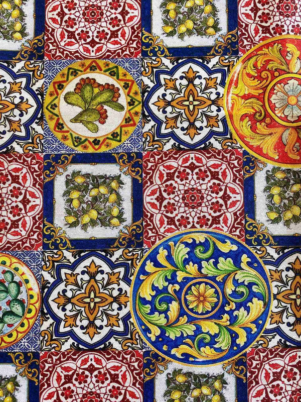 Tovaglia da tavola fantasia caltagirone