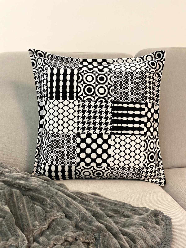 Cuscino arredo fantasia gobelin b&w 50x50cm