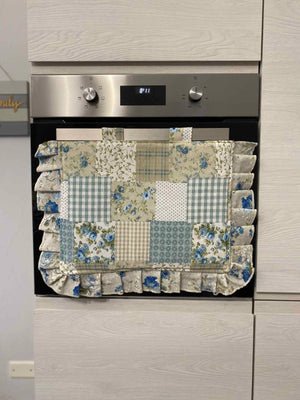 Copriforno fantasia PATCHWORK - azzurro