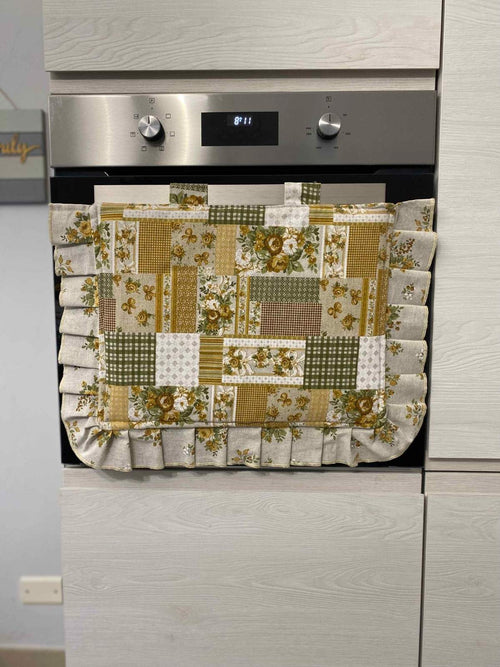 Copriforno fantasia PATCHWORK - verde